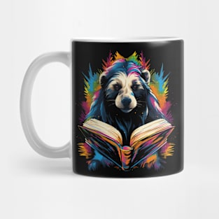 Honey Badger Reads Book Mug